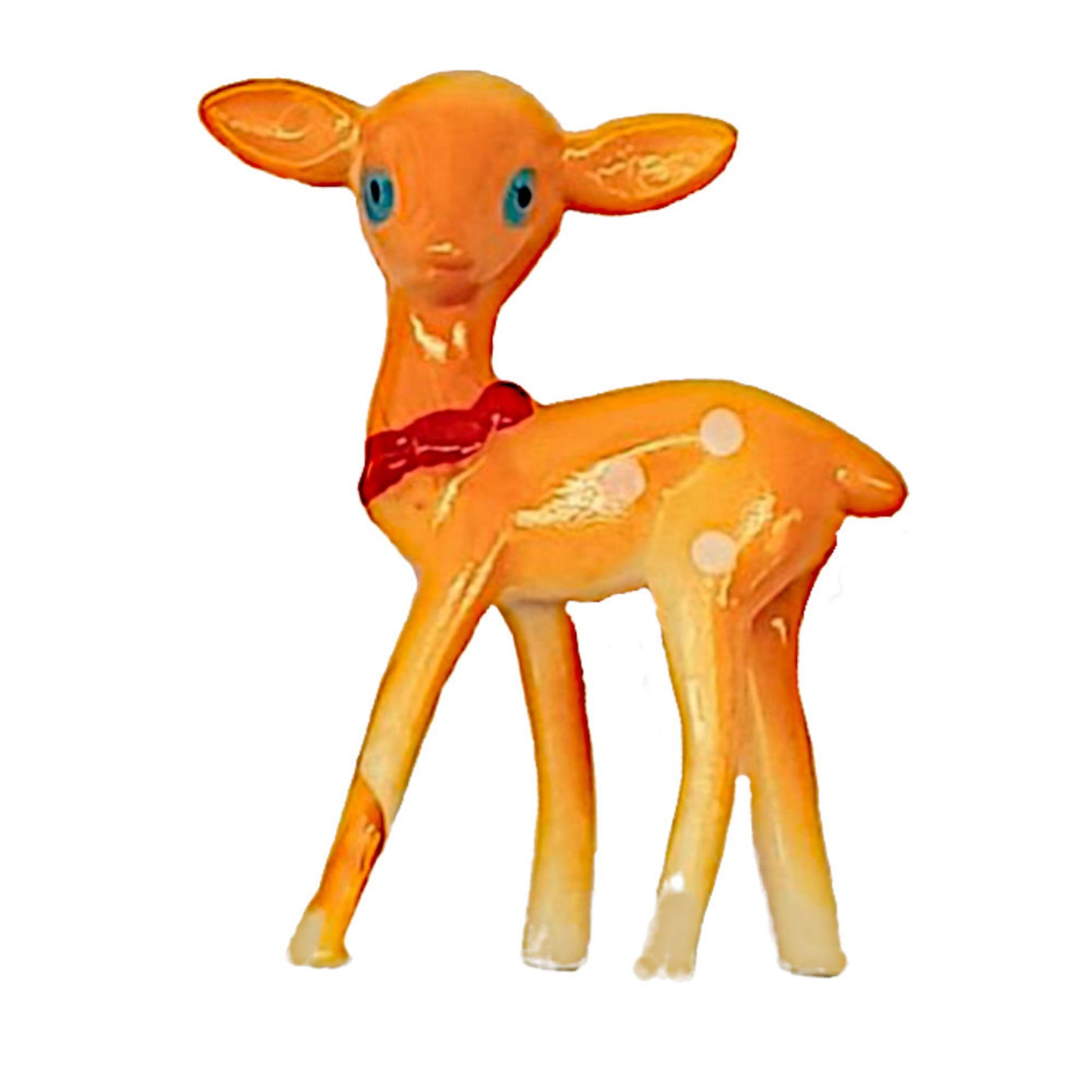 Plastic Deer with Bow 30mmx40mm - Cafe Supply