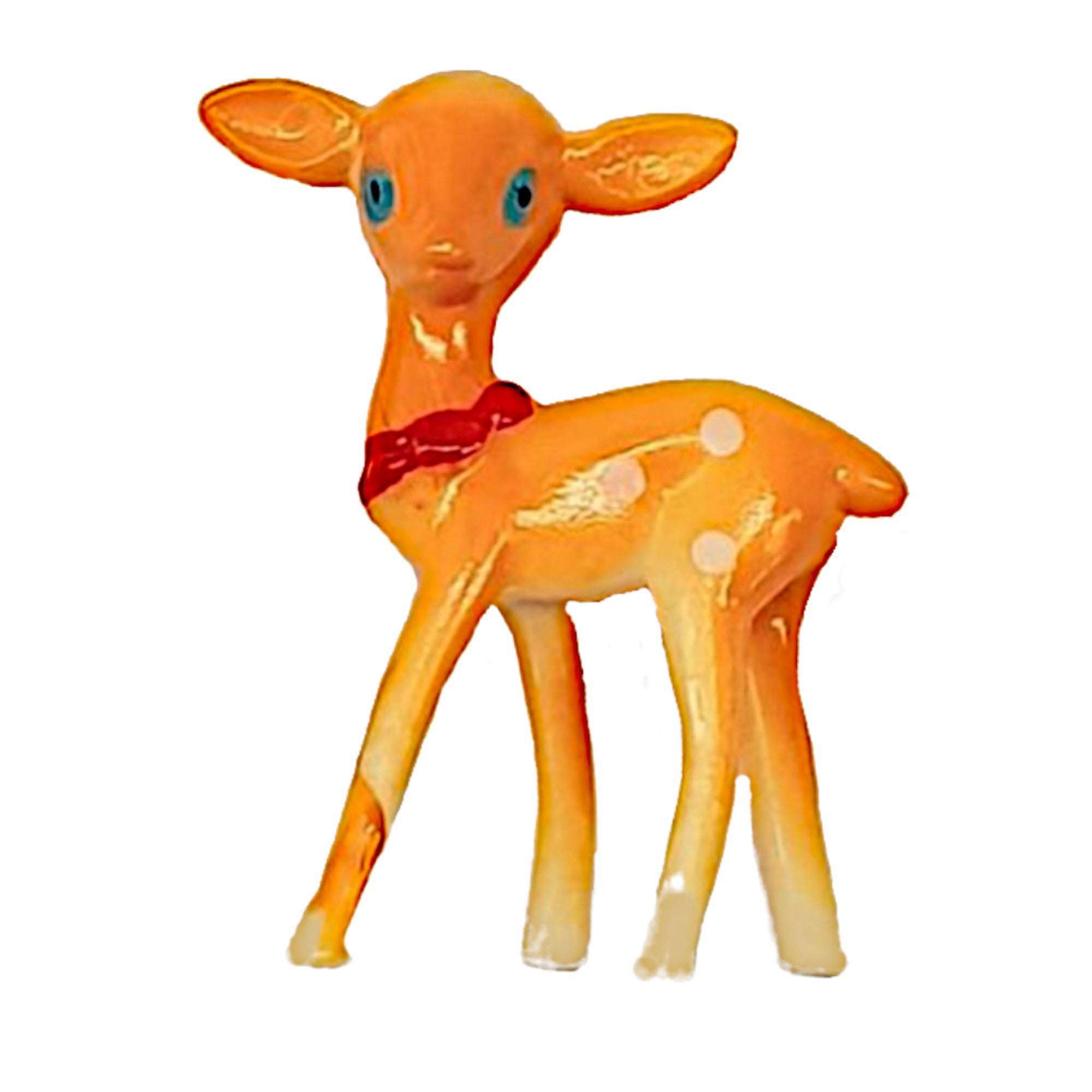 Plastic Deer with Bow 30mmx40mm - Cafe Supply
