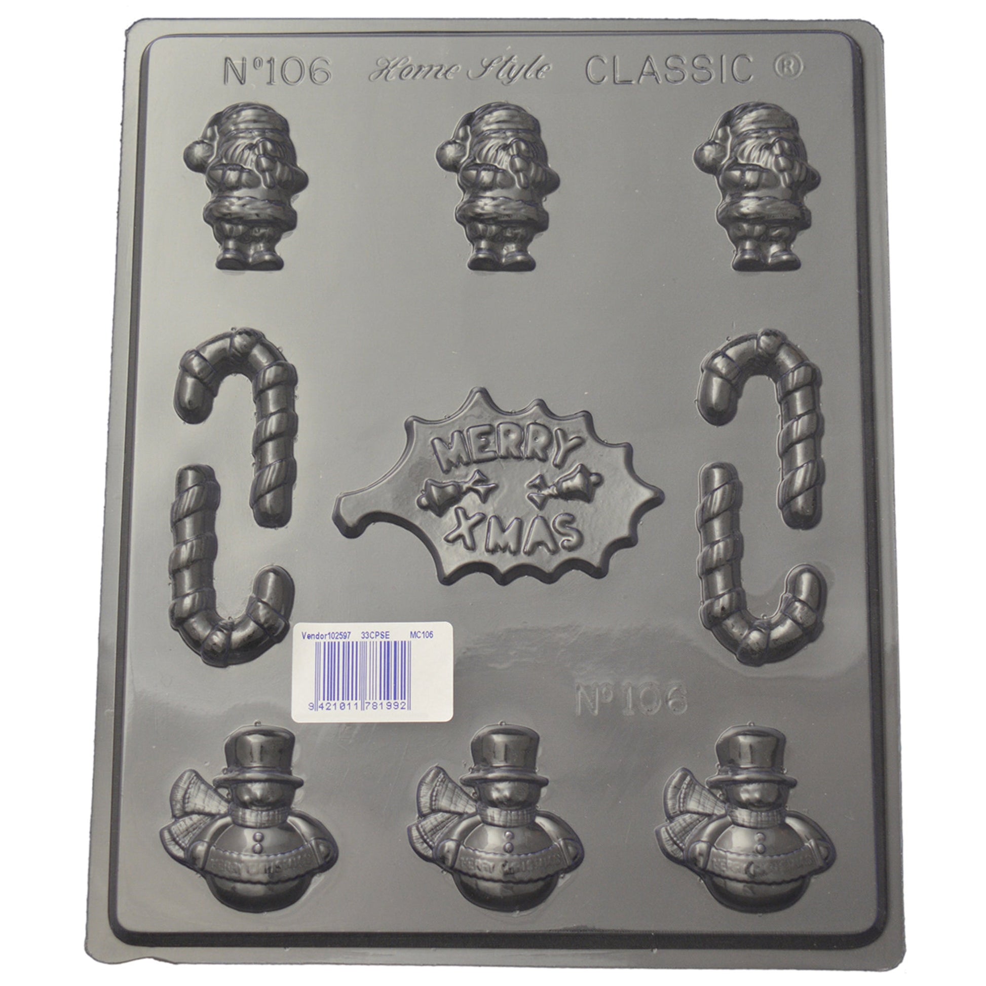 Merry Christmas Mould (0.6mm) - Cafe Supply