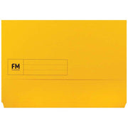 FM Document Wallet Yellow Foolscap - Cafe Supply