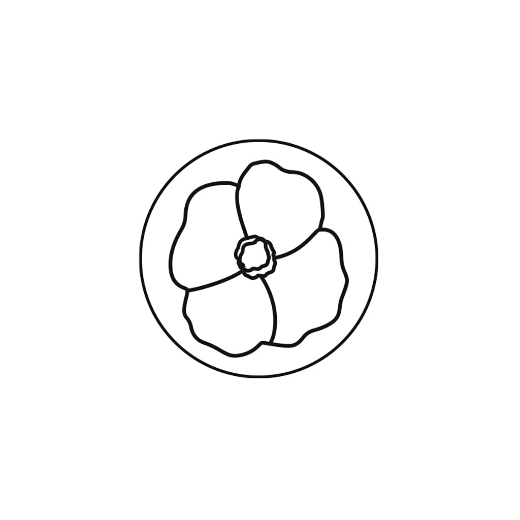 Herbin Round Wax Seal Pansy