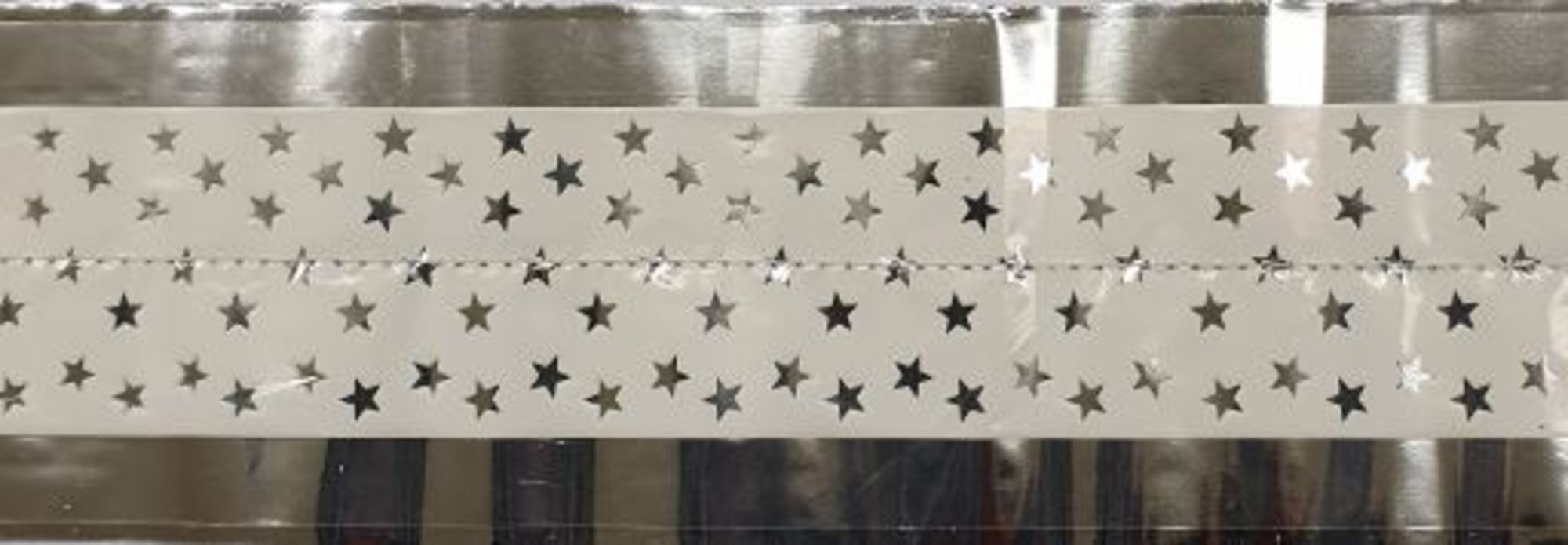 Cake Band Star White/Silver 63mm (7m) - SOLD OUT - Cafe Supply