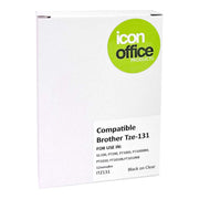 Icon Compatible Brother TZ Tape 12mm Black on Clear