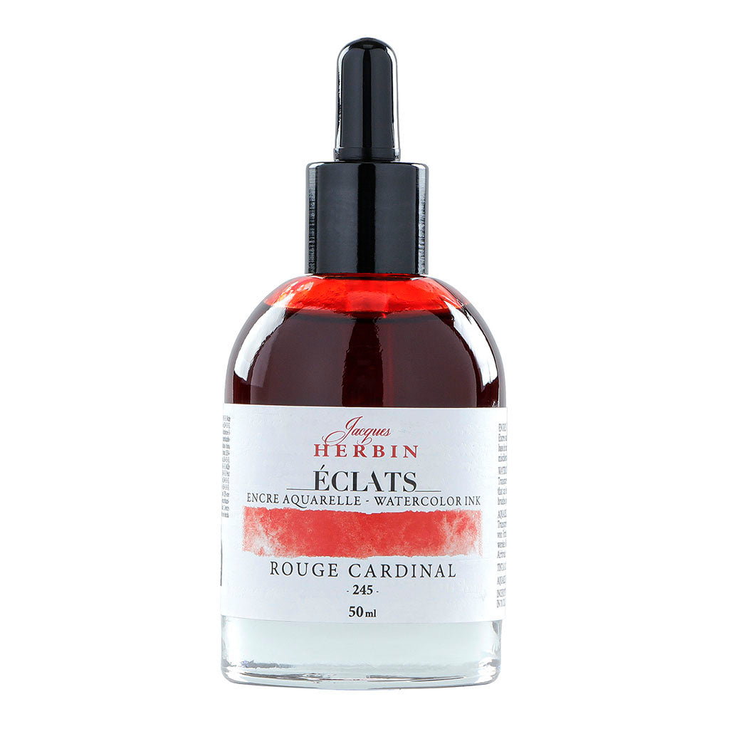 Jacques Herbin Eclats Watercolour Ink 245 Cardinal Red 50ml