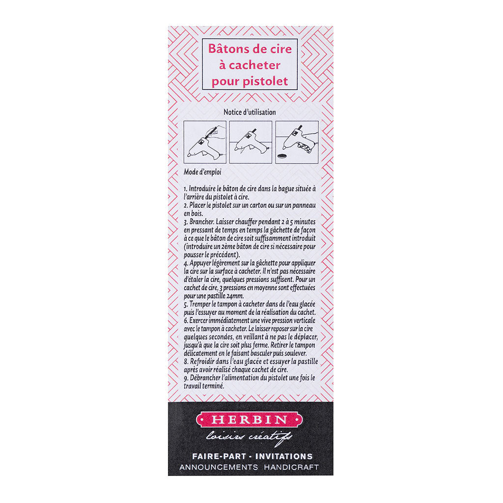 Herbin Wax Gun Sticks Dark Blue, Pack of 6