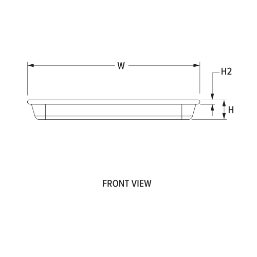 Eighth-size Wear-Ever® heavy-duty aluminum sheet pan with natural finish