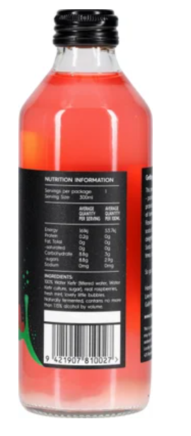 Symbiota Raspberry & Mint Probiotic Kefir Soda 300ml