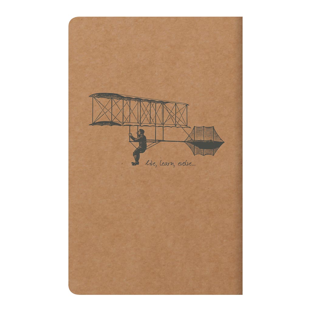 Flying Spirit Sewn Notebook 7.5x12cm Kraft