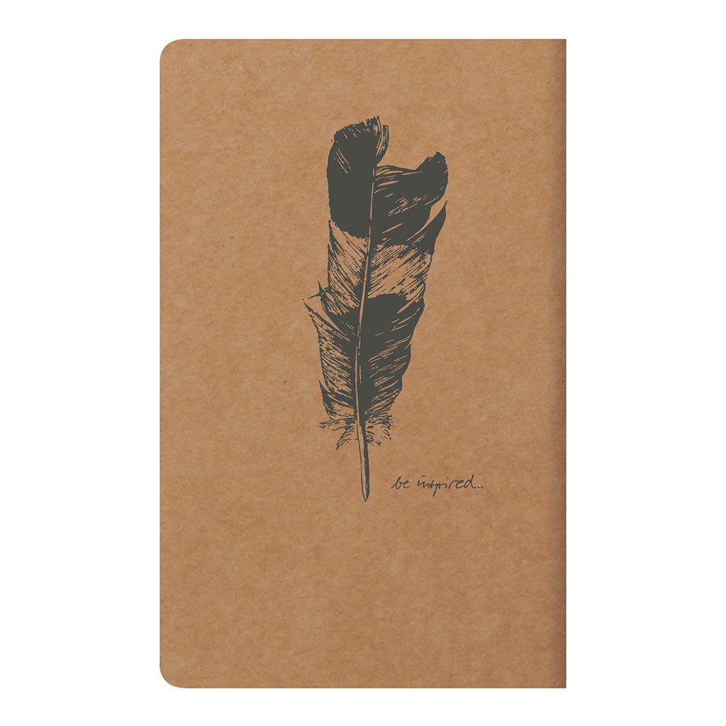 Flying Spirit Sewn Notebook 7.5x12cm Kraft