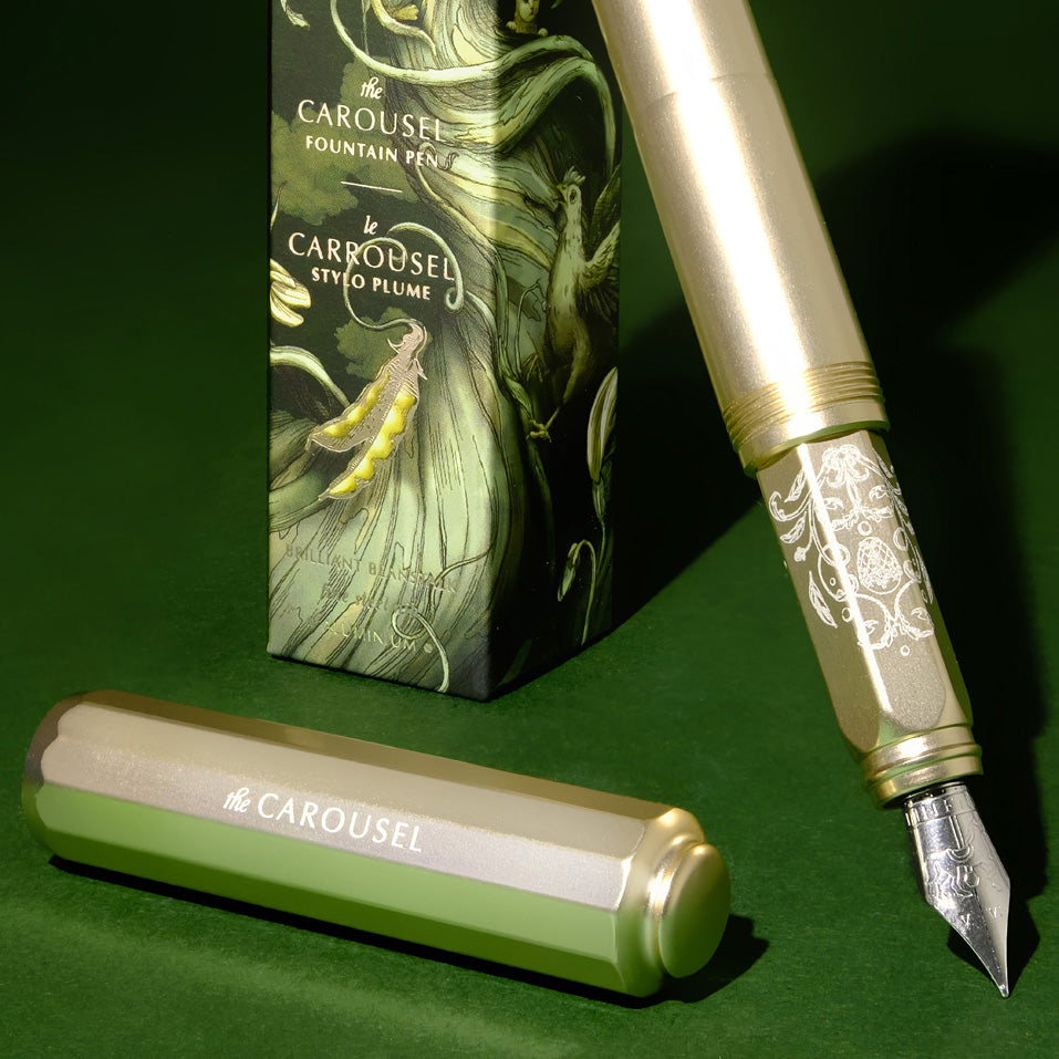 Ferris Wheel Press Fountain Pen Aluminium Carousel Brilliant Beanstalk Medium