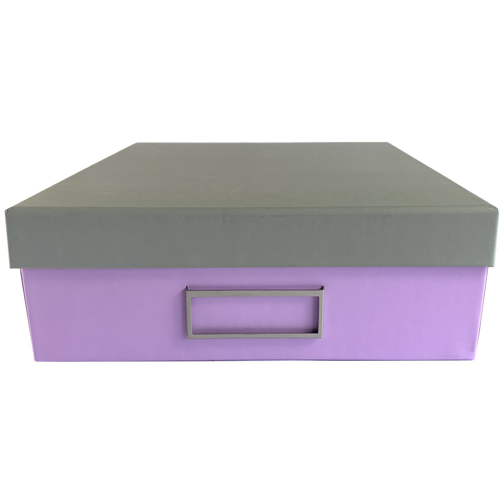 Ledah Pastels Storage Box A4 Purple - Cafe Supply