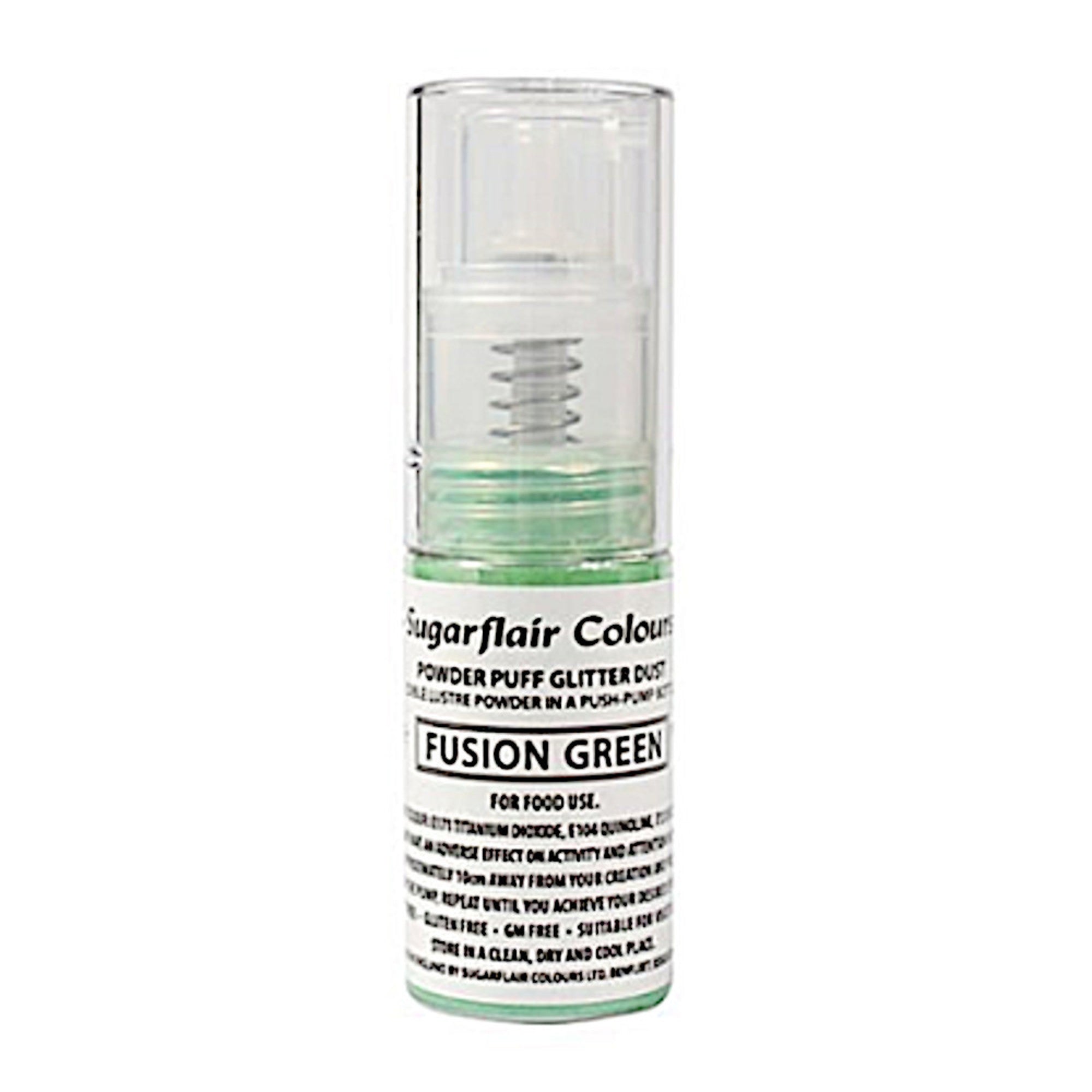 Sugarflair Edible Fusion Green Lustre (Pump) 10gm - Cafe Supply