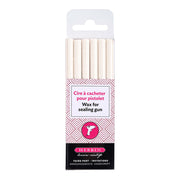 Herbin Wax Gun Sticks White, Pack of 6