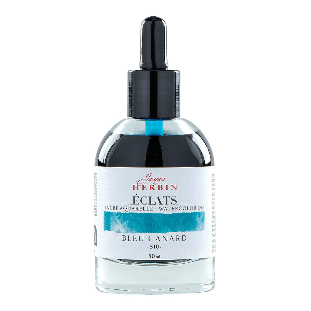 Jacques Herbin Eclats Watercolour Ink 510 Teal 50ml