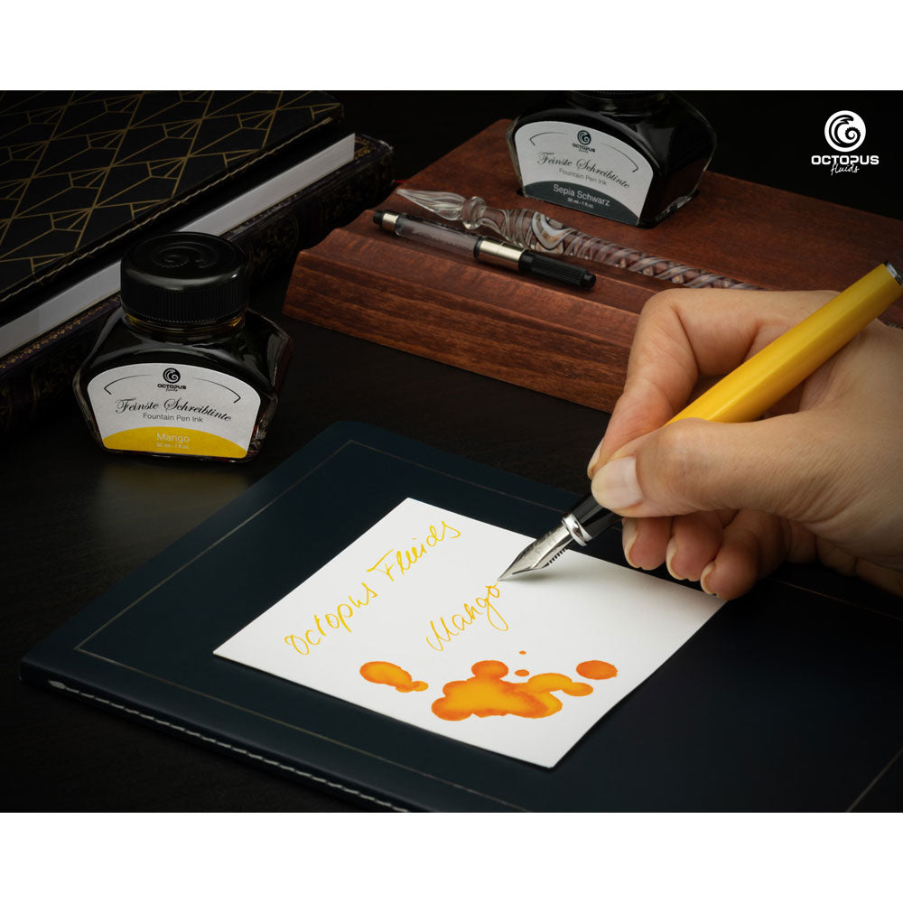 Octopus Fluids Fountain Pen Ink Mango 30ml