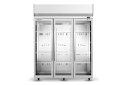 Skope TMF1500N-A 3 Glass Door Upright Display or Storage Freezer