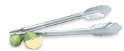 12-inch heavy-duty 20-gauge stainless steel utility tong