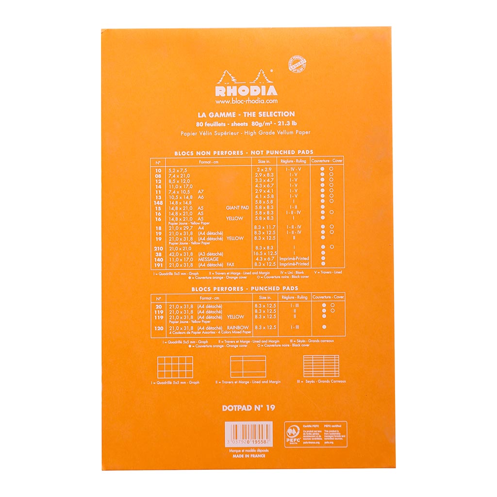 Rhodia dotPad No. 19 A4+ Orange