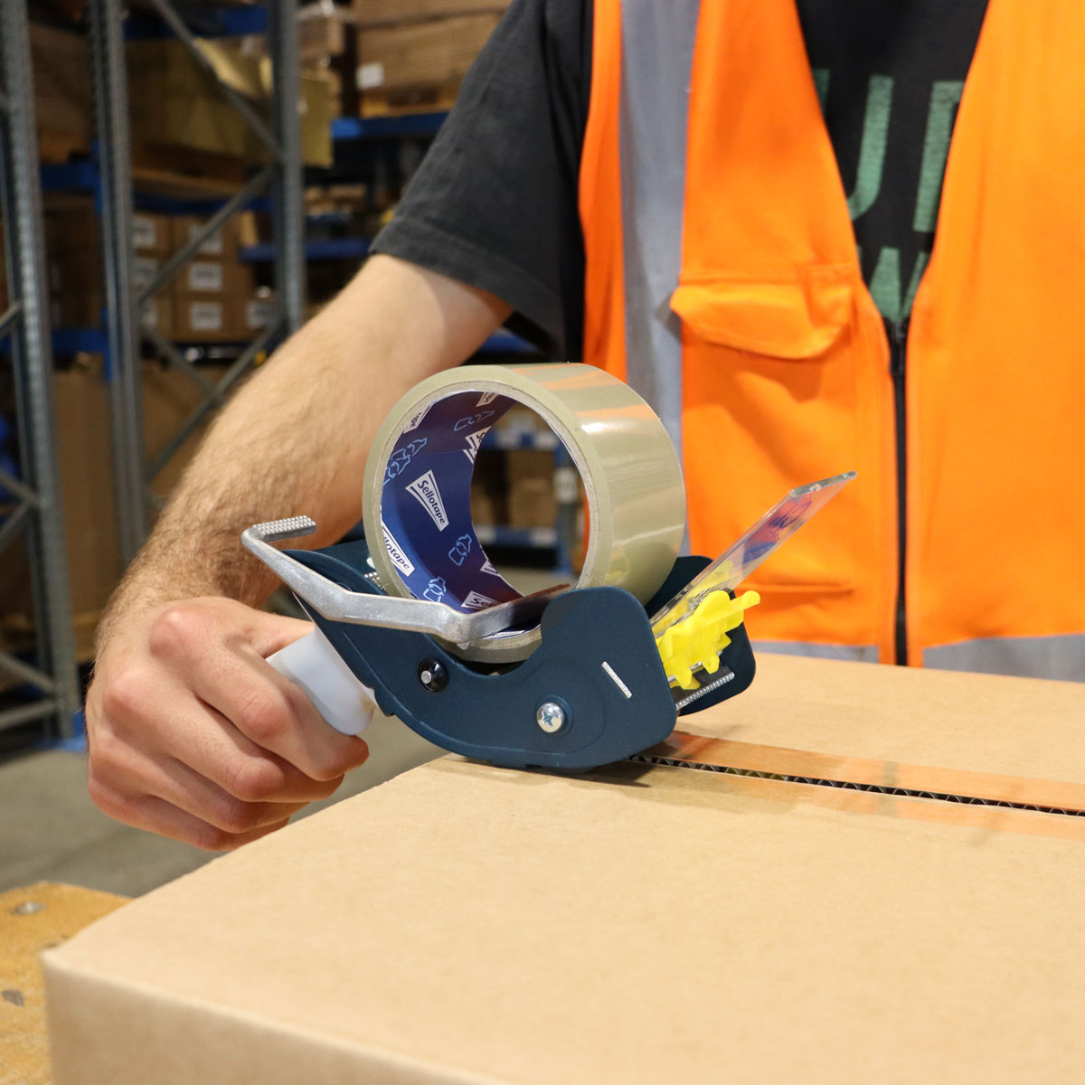 Sellotape Recycled PET Packaging Tape Low Noise 48mm x 50m