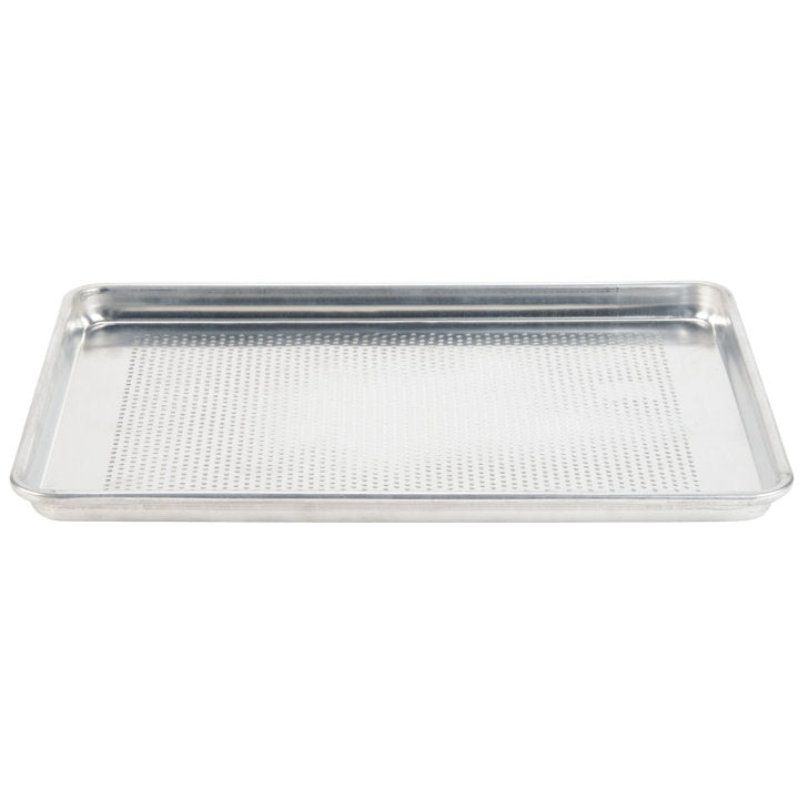 Half-size Wear-Ever® heavy-duty perforated aluminum sheet pan with natural finish