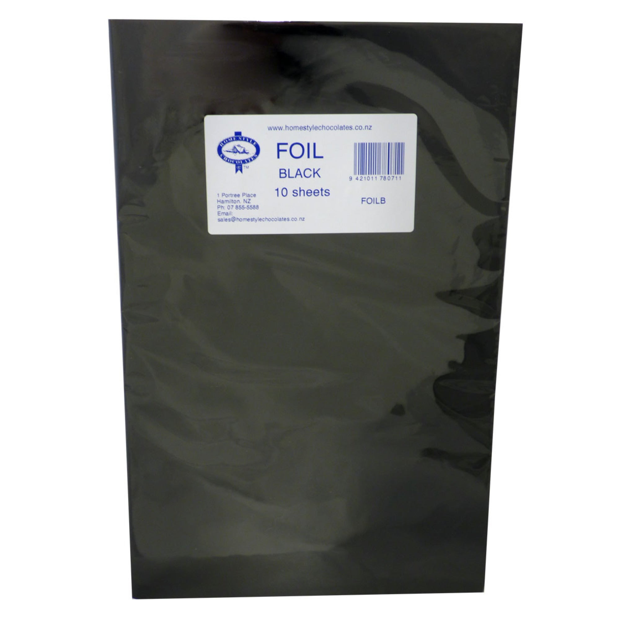Confectionary Foil - Black 10 Pack - Cafe Supply