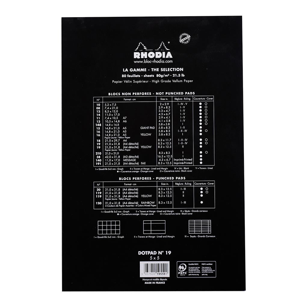 Rhodia dotPad No. 19 A4+ Black
