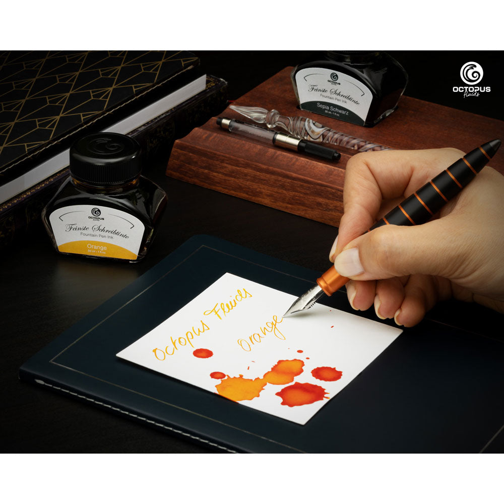 Octopus Fluids Fountain Pen Ink Orange 30ml