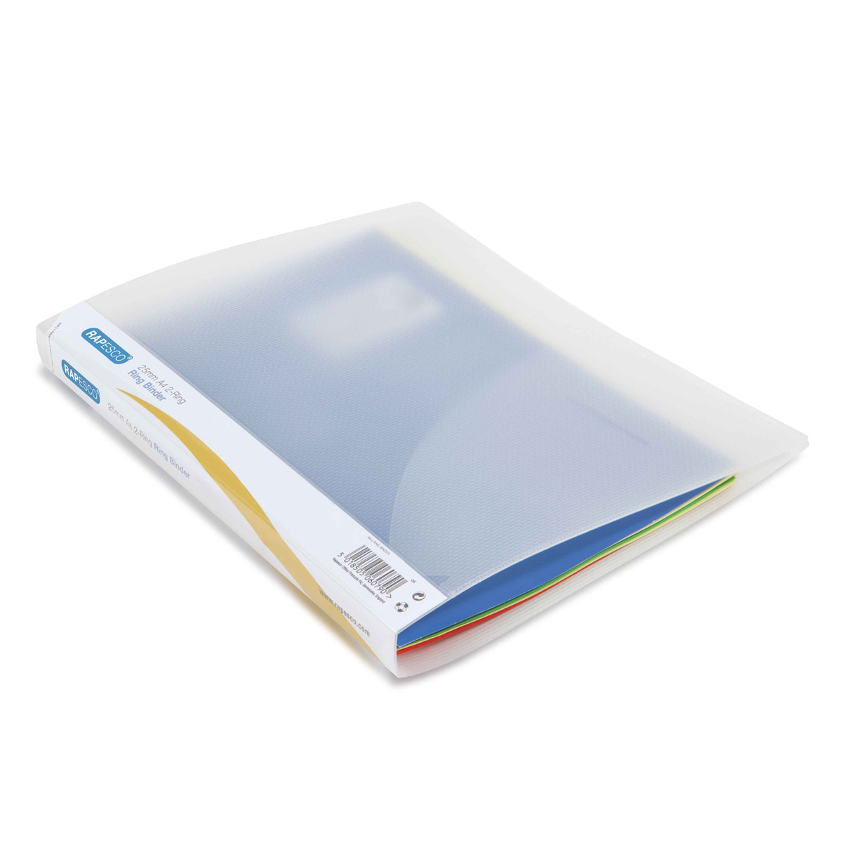 Rapesco Ring Binder 2/25 A4 Clear - Cafe Supply