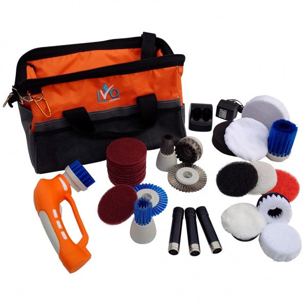 IPBC Battery Powered Cleaning Brush Kit - Cafe Supply