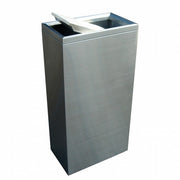 40L Rectangular S/S Swing Top Bin - Cafe Supply