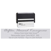 Colop Stamp Printer 25 Oblong Black 15x75mm - Cafe Supply