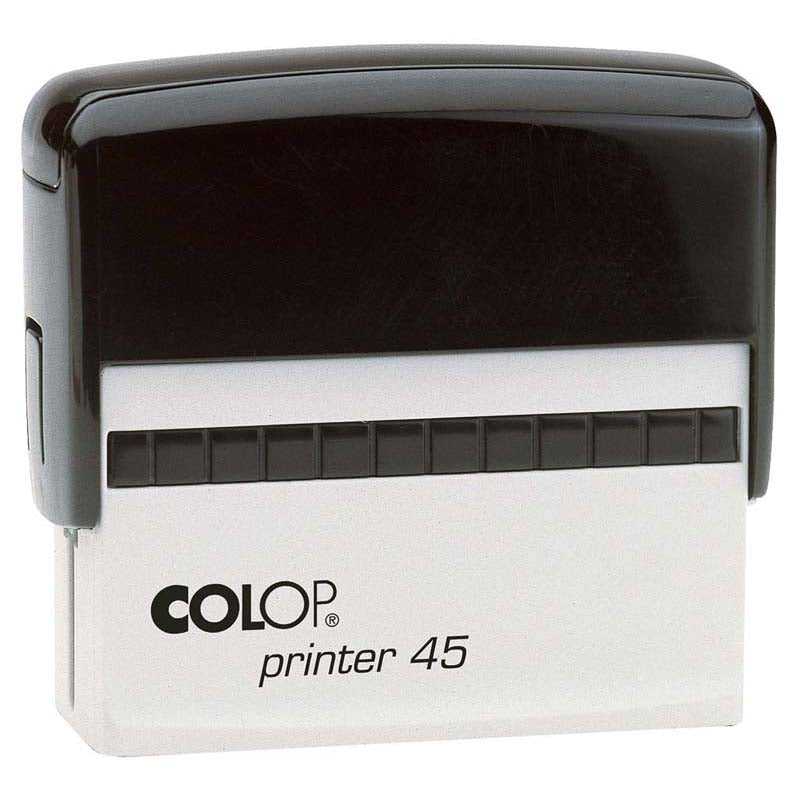 Colop Stamp Printer 45 Oblong Black 25x82mm - Cafe Supply