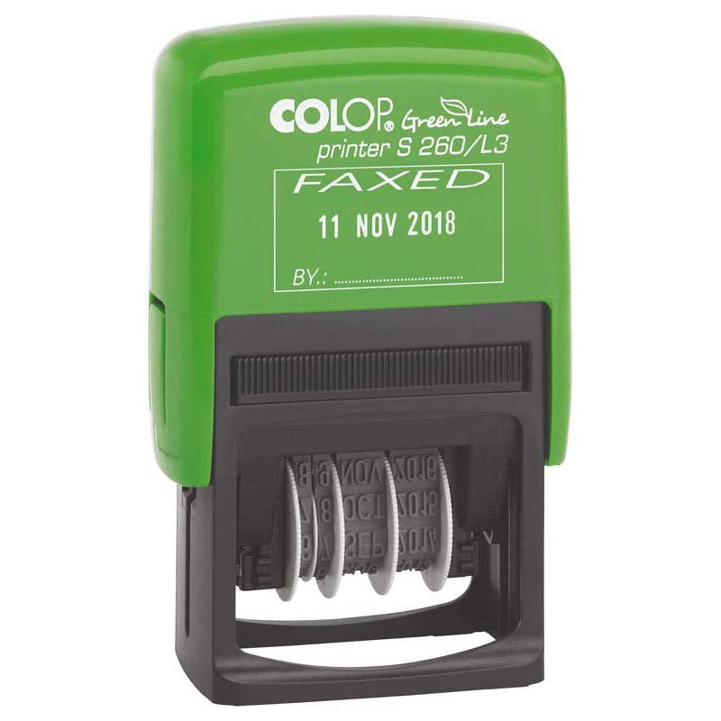 Colop Stamp Dater Greenline S260/L3 Faxed - Cafe Supply