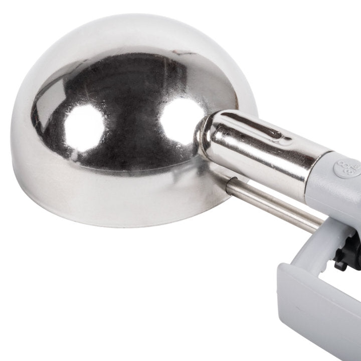 3 7/10-ounce disher with gray squeeze handle