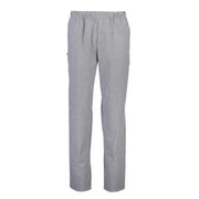 Blue/White Check Trousers, elastic top with drawstring - Cafe Supply