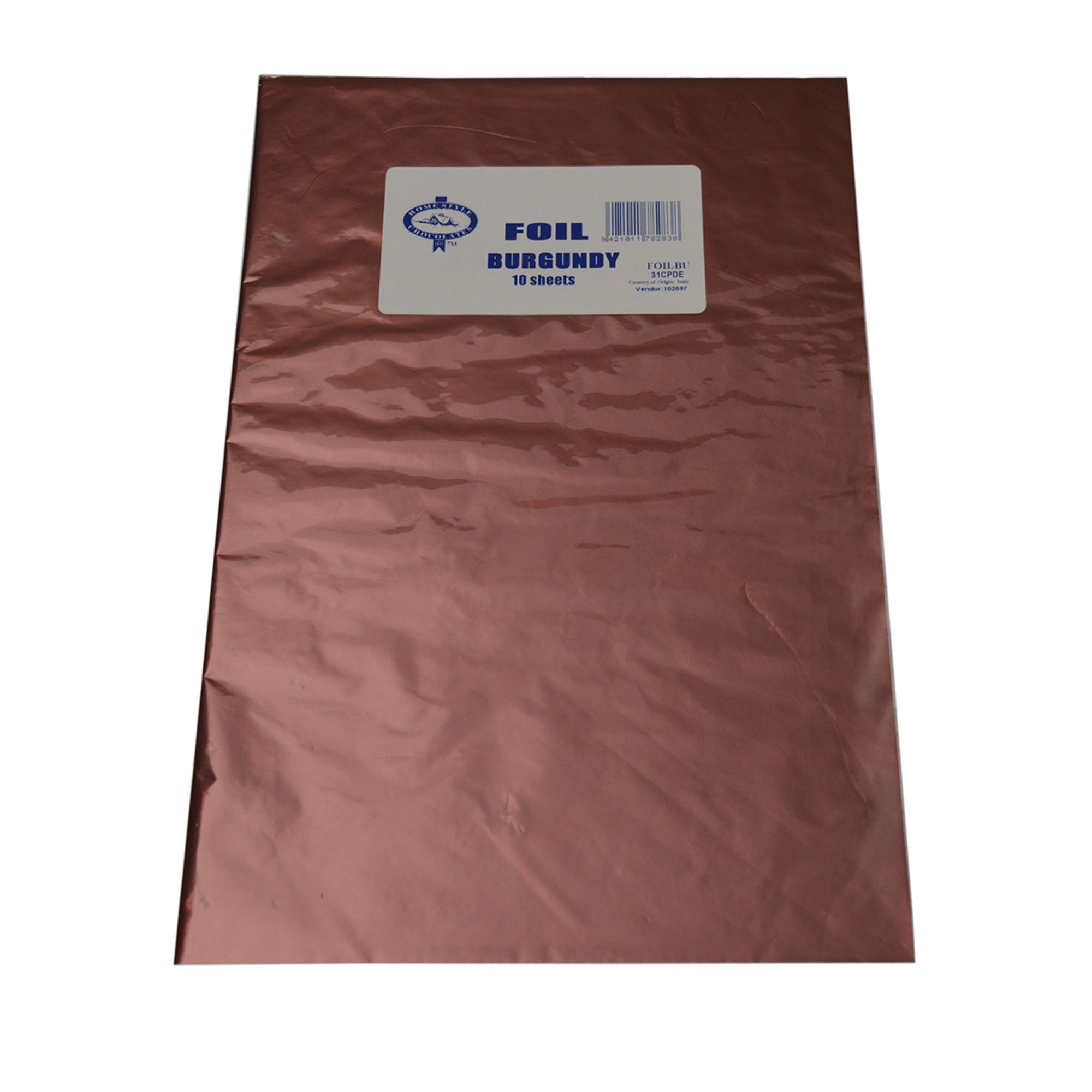 Confectionary Foil - Burgundy 10 Pack - Cafe Supply