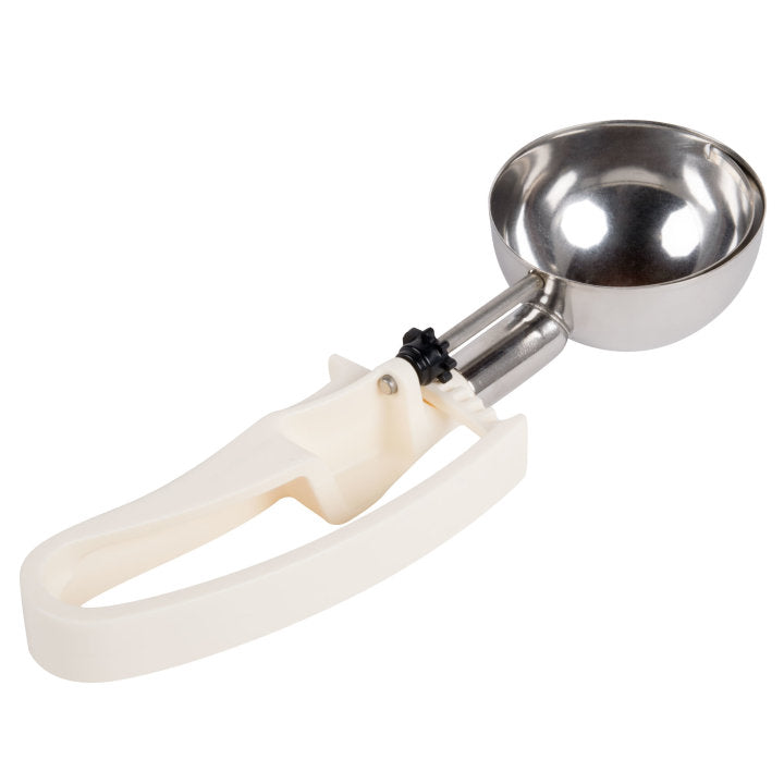 3 ⅕-ounce disher with ivory squeeze handle