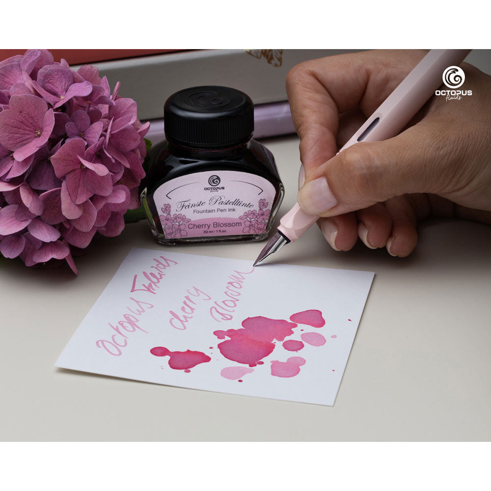 Octopus Fluids Fountain Pen Ink Pastel Cherry Blossom 30ml