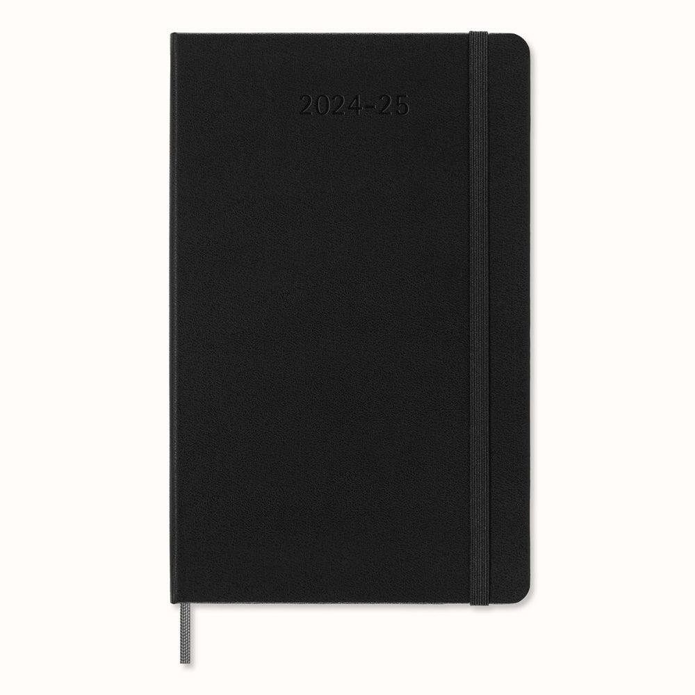 Moleskine Diary 18M Weekly + Notes Hard Cover Large Black