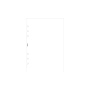 Filofax A5 White Plain Notepaper Refill