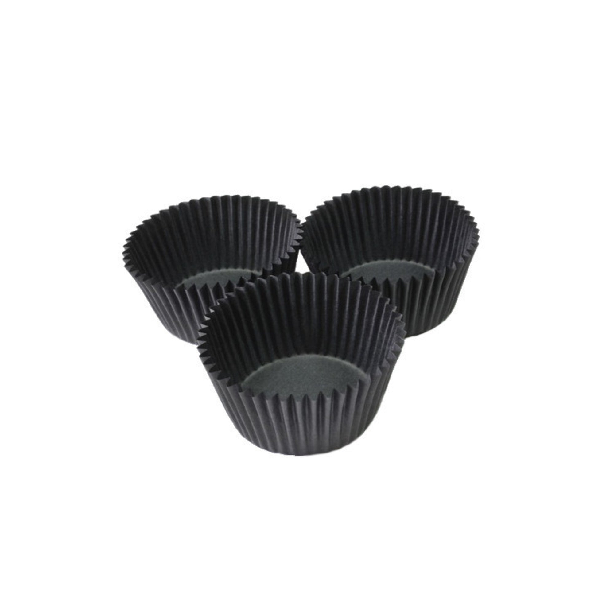 Standard Paper Cases Black 55x32.5mm (500) - Cafe Supply