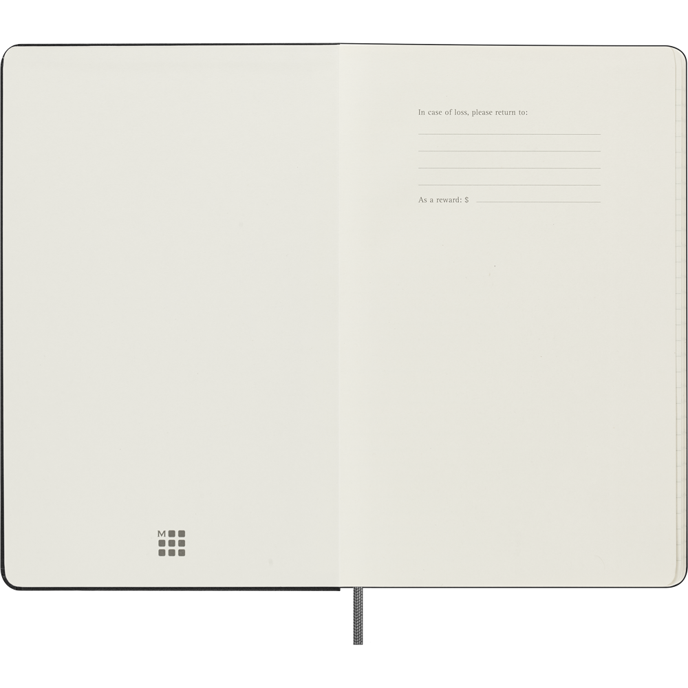 Moleskine Diary 18M Weekly + Notes Hard Cover Large Black