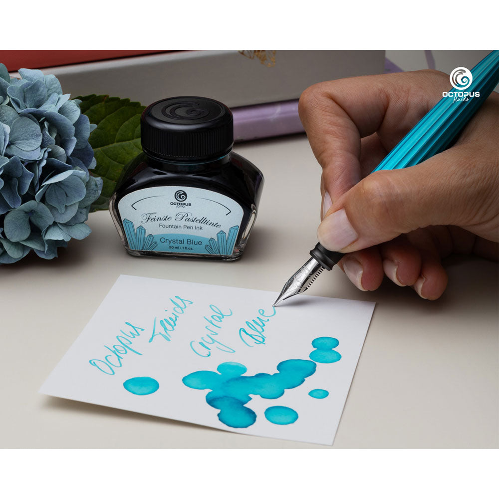 Octopus Fluids Fountain Pen Ink Pastel Crystal Blue 30ml
