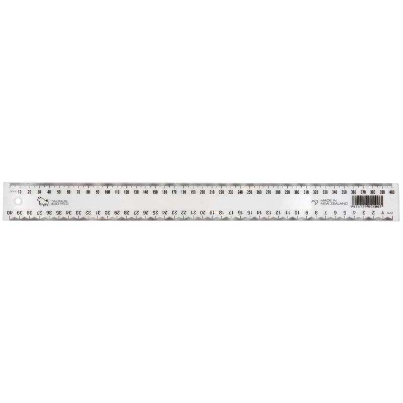 Taurus Ruler 400mm Clear - Cafe Supply