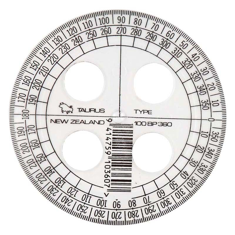 Taurus Protractor 10cm 360 - Cafe Supply