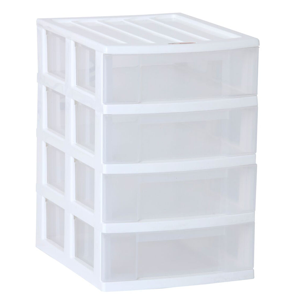 Taurus Desk Organiser 4 Drawer A4 White - Cafe Supply