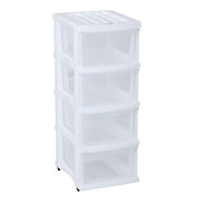 Taurus Storage Organiser 4 Drawer White - Cafe Supply
