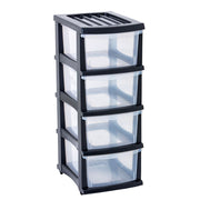 Taurus Storage Organiser 4 Drawer Grey - Cafe Supply