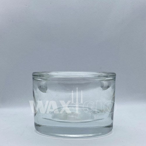 80 x 60mm Clear Chunky Glass T/Light Holder - Cafe Supply