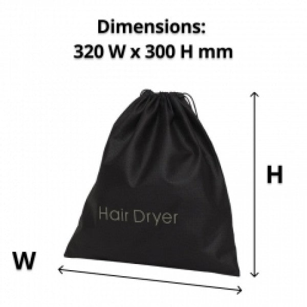 Non-Woven Black Hairdryer Bag - Cafe Supply
